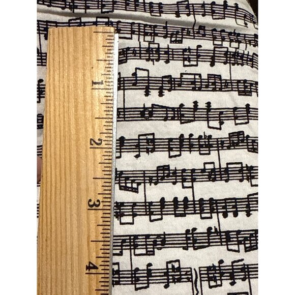 Classic Cottons Black Musical Notes Fabric 2005 Sheet Music Design Cotton Materi - Picture 4 of 4